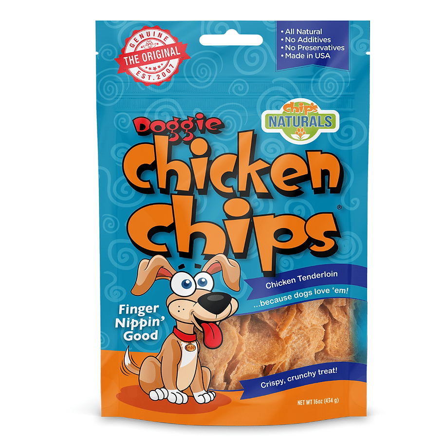 Chip's Naturals Chicken Chips Dog Treats Go Healthy Pet