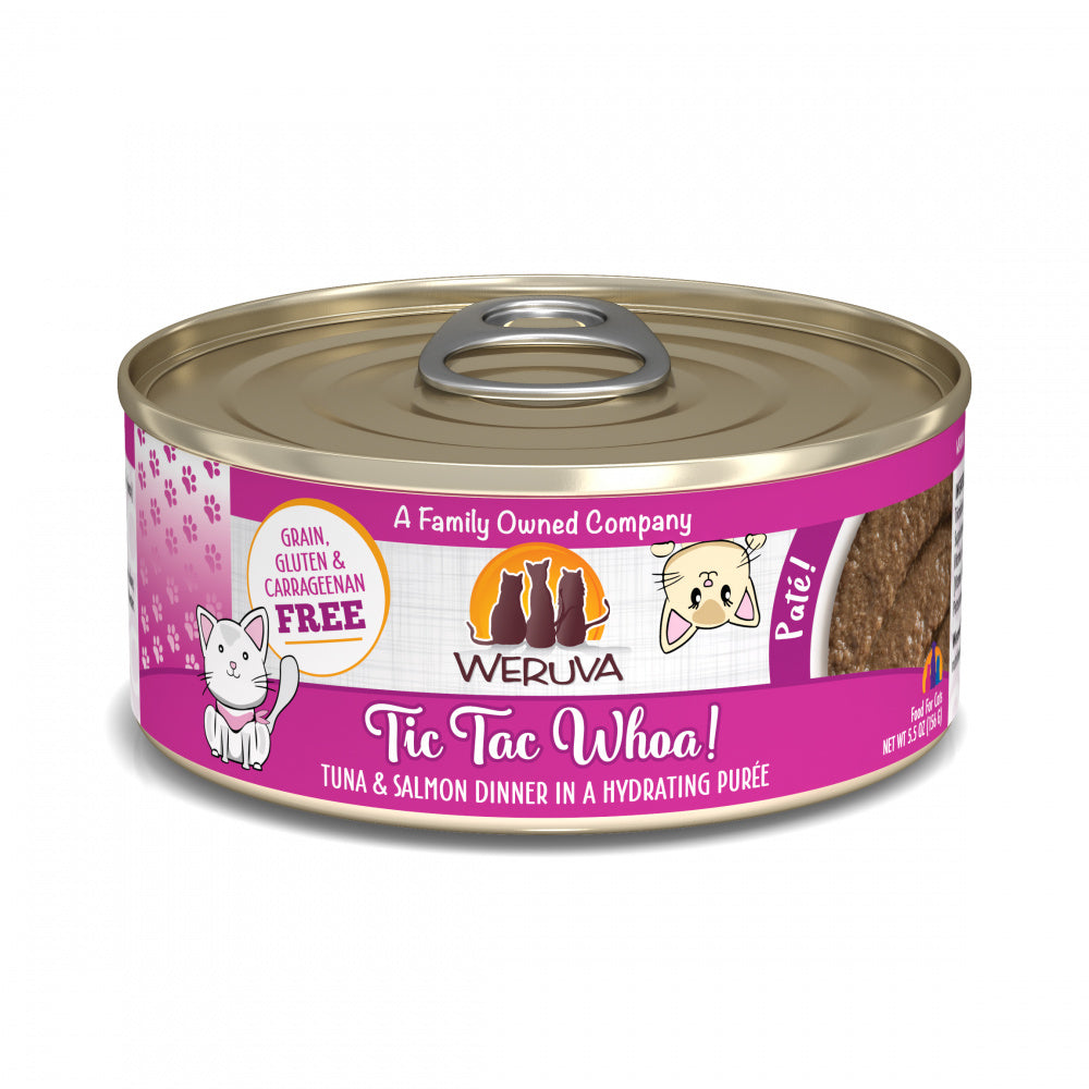 Weruva Classic Cat Pate Tic Tac Whoa! With Tuna & Salmon Canned Cat Food
