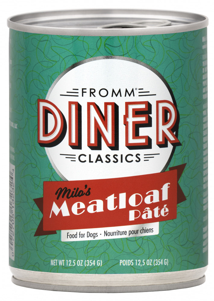 Fromm Diner Classics Milo's Meatloaf Pate Canned Dog Food